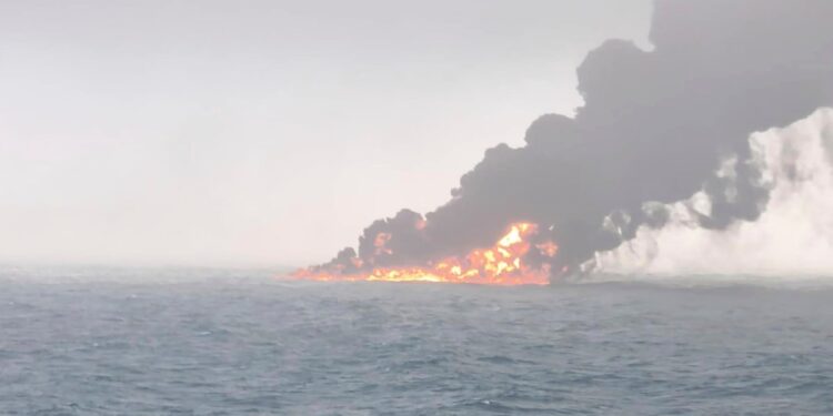 Jet gas, sodium cyanide, and burning ship: What are the environmental dangers after North Sea collision?